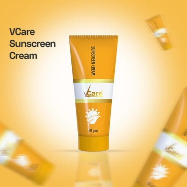 VCare Sunscreen SPF 30 Matte Cream 50g for Women & Men For All Skin Types (white)